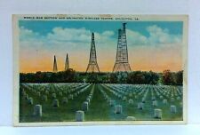 Arlington Virginia World War Section Headstones & Wireless Towers Postcard picture