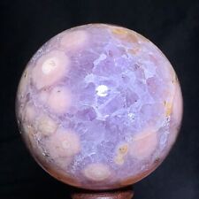490g Natural Druzy Pink Amethyst Sphere Ball Quartz Crystal Reiki Stone picture