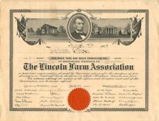 Lincoln Farm Association - Famous Americans on Stocks & Bonds picture