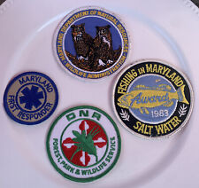 MARYLAND FOREST WILDLIFE SERVICE 4 Lot Patches Police DNR EMS Natural Resources picture
