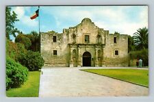 San Antonio Historic 1718 Alamo Spanish Mission Chrome Texas circa 1961 Postcard picture