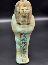 Pharaonic Ancient Egyptian Ushabti Statue Rare Statue With Hieroglyphs picture