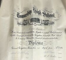 Vintage Township High School Santo Paradiso Diploma 20.5” x 16” picture