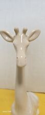 Vintage Mid-century White Porcelain Giraffe Statue. Excellent Condition Made By picture