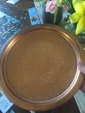SUPER DUPER Vintage  Copper Hammered tray 12
