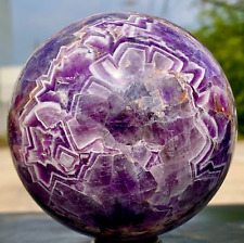 1.9LB Natural Dream Amethyst Quartz Crystal Sphere Ball Healing picture