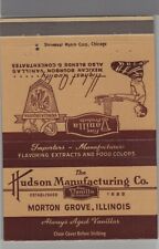 Matchbook Cover - 40 Strike Hudson Manufacturing Co. Morton Grove, IL picture