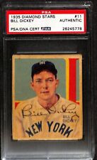 Bill Dickey AUTOGRAPHED 1935-36 Diamond Stars #11 Yankees HOF AUTO PSA/DNA picture