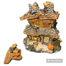 Boyds Bearly-Built Village Town Punky Boobear's Haunted Halloween House W/ Box picture