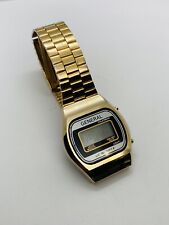 VINTAGE GENERAL MENS 1980s LC QUARTZ WATCH GOLDTONE ISSUE NOT WORKING picture
