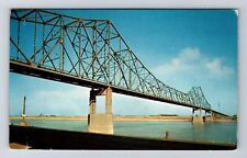 East St Louis IL-Illinois, Veterans Memorial Bridge, Antique, Vintage Postcard picture
