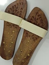 Wooden Khadau, Wooden Slippers| Charan Paduka|Pooja Article Size: 10