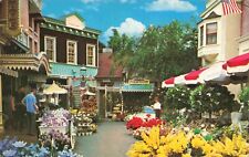 Disneyland California Main Street View of Flower Market Vintage Postcard picture