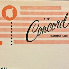 1960 Concord Hotel Restaurant Menu Resort Kiamesha Lake Thompson New York #1 picture
