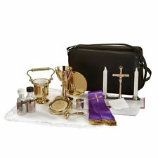 Mass Kit with Holy Water Pot, Sick or House Call Set In a Case for Church,11 In picture