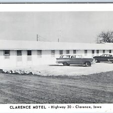 c1950s Clarence, IA US Hwy 30 Motel Chevy Car Motor Lodge National Press PC A170 picture