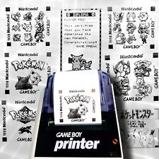 1998 Pokemon Gameboy Printer RARE THERMAL PRINTS Choose from the list picture