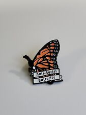 Anti Social Butterfly Lapel Pin picture