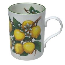 Crown Trent England Lemon Mug Bone China Coffee Tea Botanical English Porcelain picture