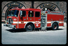 (MZ) ORIG FIRE APPARATUS/RESCUE SLIDE BOSTON, MA  ENGINE 33 picture