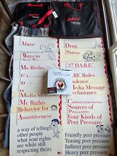 Vintage Rare DARE Drug Abuse Resistance Education Teaching Manual Posters & Bags picture
