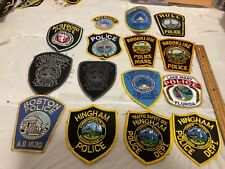 TAKE OFF LAW ENFORCEMENT PATCHES 15  WORN PATCHES DEPARTMENT ISSUE picture