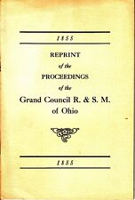 Reprint Proceedings of the Grand Council R & S.M. of Ohio 1858 Freemasonry Book picture