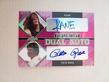 Kane + Pete Rose /4 Pink Dual Autograph Card Leaf Pop Century 2021 WWE WWF SSP picture