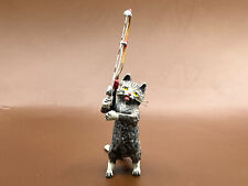 Vienna Bronze  Cold Hand Painted  Cat Casting Fishing Pole by Redl Factory picture