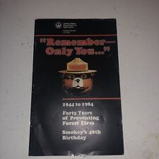 “Remember— Only You” Smokey Bear 40th Anniversary Booklet picture
