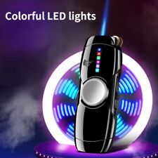New Creative LED Light Fidget Spinner Inflatable Windproof Lighter - Men's Gift picture