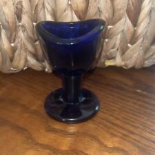 Vintage cobalt blue glass eyewash cup picture