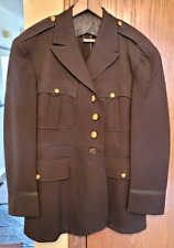 ORIGINAL WW2 REGULATION US ARMY OFFICERS CHOCOLATE ? JACKET NO DECORATION 1942 picture