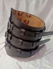 Medieval Roman Armor Gladiator Leather Waist Wide Kidney Belt Triple Belt picture