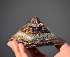 X-LARGE Orgonite Pyramid with Healing Charoite Angelite and Multi Tourmaline C picture