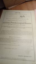 1874-1888 5 Masonic Official Grand Lodge of the State of Illinois Lodge Reports picture