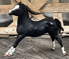 Vintage Breyer Molding Co Black Beauty Horse 4 White Sock Fur Like Hair picture