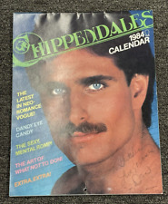 Vintage 1984 Chippendales Wall Calendar ~ Handwritten by Dan Peterson ~ VGC picture