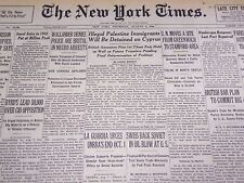 1946 AUG 8 NEW YORK TIMES - ILLEGAL PALESTINE IMMIGRANTS WILL BE DETAIN- NT 2315 picture