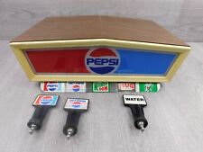 1980s VINTAGE PEPSI SODA FOUNTAIN DISPENSER TOP Cover ADVERTISING Drink Pop Taps picture