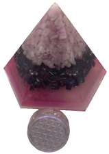 Golden Ratio 6 sided Orgone Generator Kunzite with pocket protector tower buster picture
