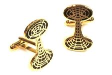 Wormhole Worm Hole Cosmos Intersteller Time Travel Suit Cufflink Cuff Links Set picture