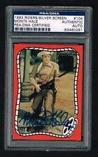 Monte Hale1993 Riders Silver Screen Card signed autograph auto PSA/DNA Slabbed picture