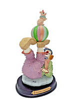 Vintage Rafael Collection CLOWN Happy Moment w/ Chihuahua Figurine Balance Dog picture