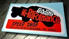READING HI-PERFORMANCE SPEED SHOP • Reading PA • Vintage-Style Sticker • Decal picture