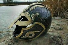 Medieval Norman Viking Helmet 18Ga Sca Larp Hardened Fences Wickes Replica picture