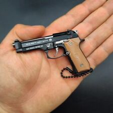 1:3 Detachable Beretta 92F Pistol Shape Keychain Mini Gun Keychain With Bullets picture