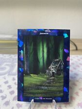 Cardsmiths Bob Ross  4/5 Cabin In The Woods Sapphire Gemstone Refractor Rare Art picture