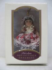 2003 DG Creations Porcelain Doll Collectible Christmas Ornament picture