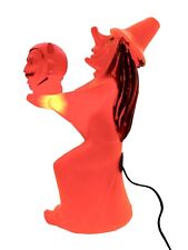 Halloween Witch Tico Toy Blow Mold Light Up Vintage Collectible Decor picture